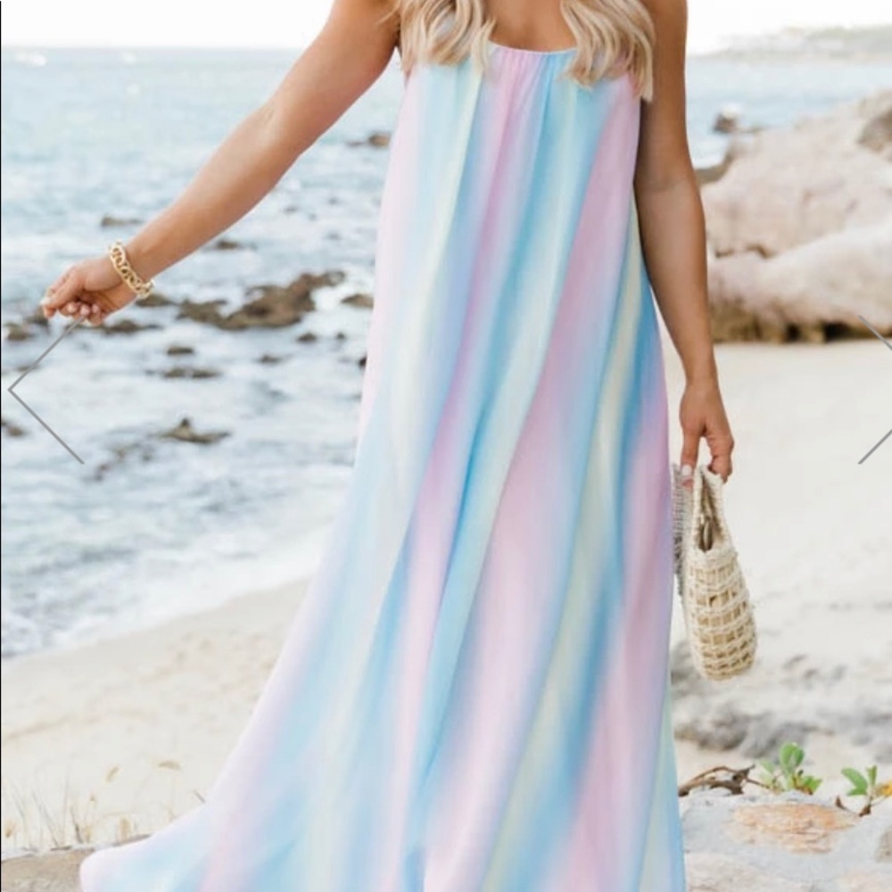 NWT Pink Lily Multi Ombre Maxi Dress - CHOOSE COLOR